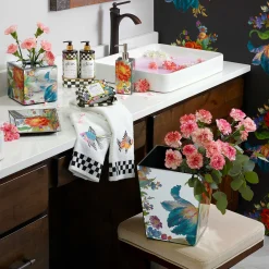 MacKenzie-Childs Flower Market Reflections Boutique Tissue Box Cover* Room Accents