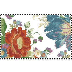 MacKenzie-Childs Flower Market Reflections Rug - 5' X 8' - Ivory* Rugs