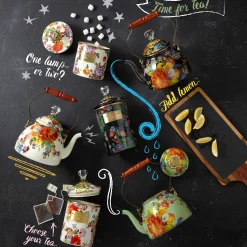 MacKenzie-Childs Flower Market Small Canister - White* Room Accents