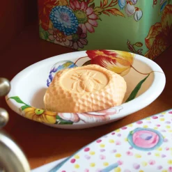 MacKenzie-Childs Flower Market Soap Dish - White* Bed & Bath
