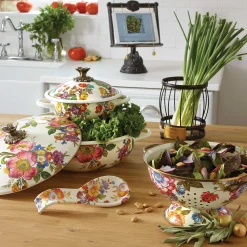 MacKenzie-Childs Flower Market Spoon Rest - White* Kitchen Utensils & Tools