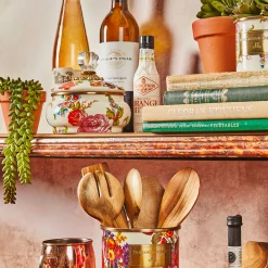 MacKenzie-Childs Flower Market Squashed Pot - White* Bed & Bath