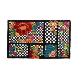 MacKenzie-Childs Flower Market Trellis Rug - Black - 2'3" X 3'9"* Rugs