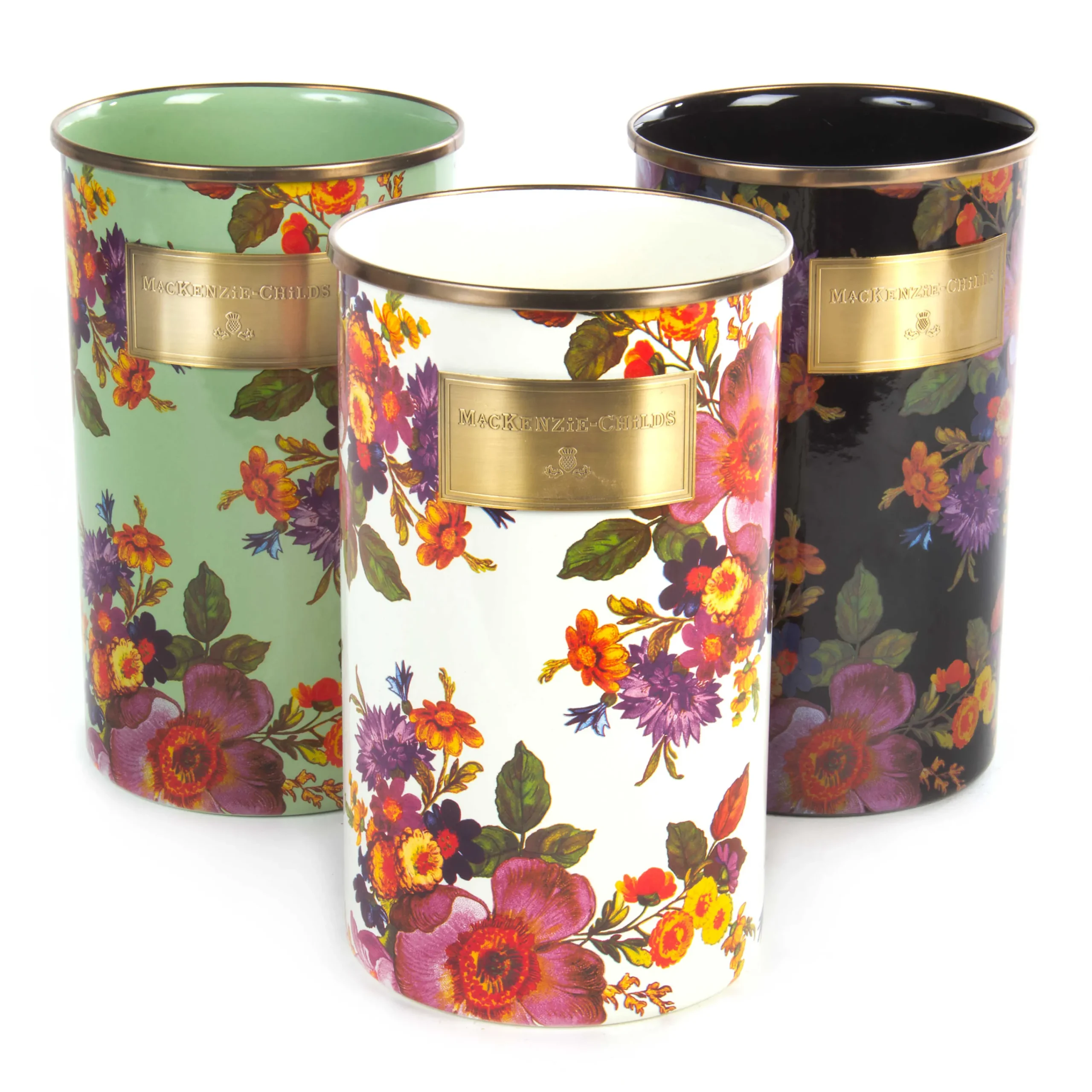 MacKenzie-Childs Flower Market Utensil Holder - White* Kitchen Storage & Organization