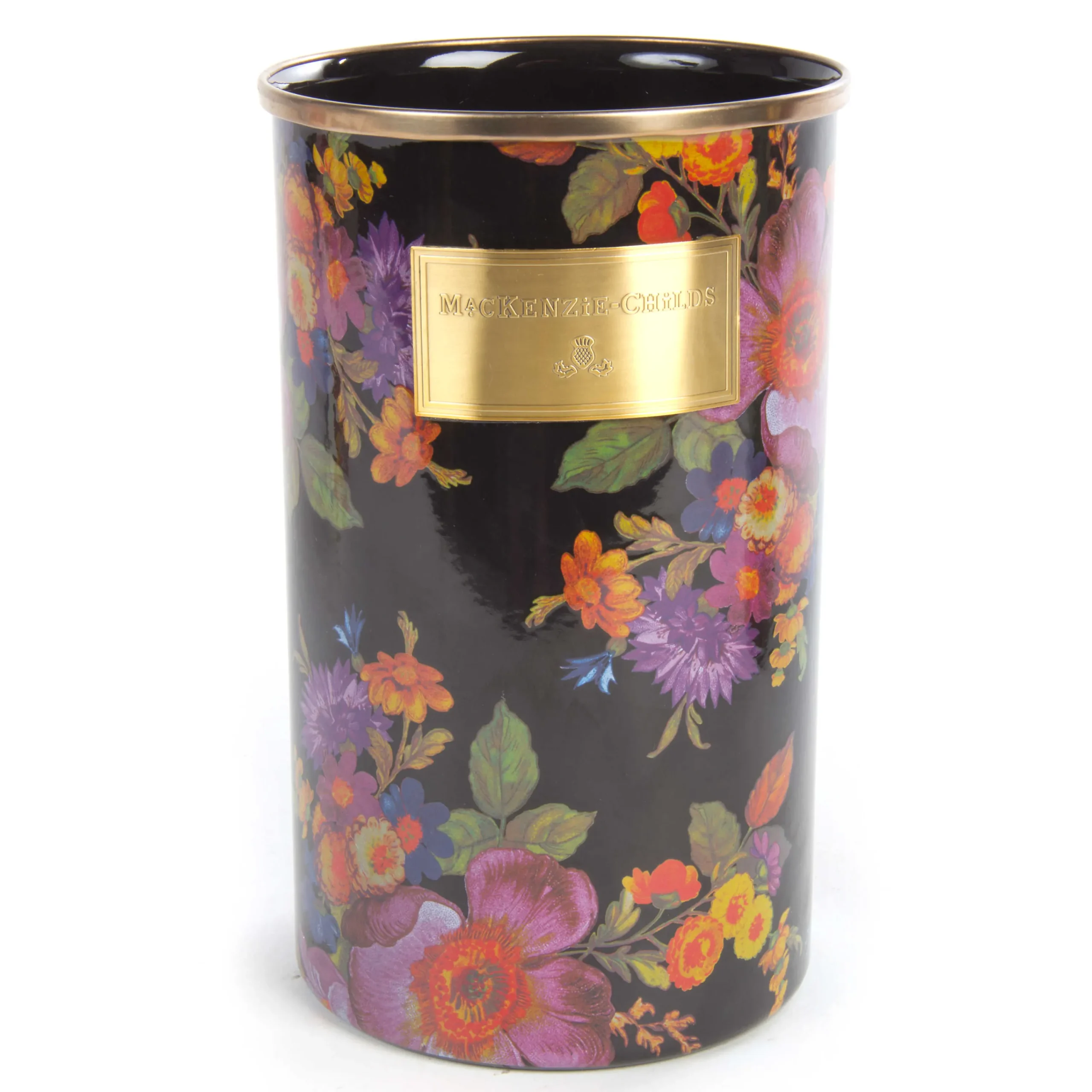 MacKenzie-Childs Flower Market Utensil Holder - Black* Kitchen Storage & Organization