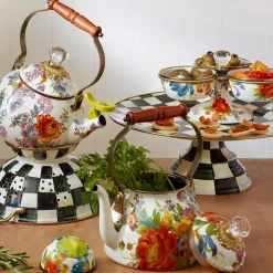 MacKenzie-Childs Flower Market Whistling Tea Kettle* Tea Kettles
