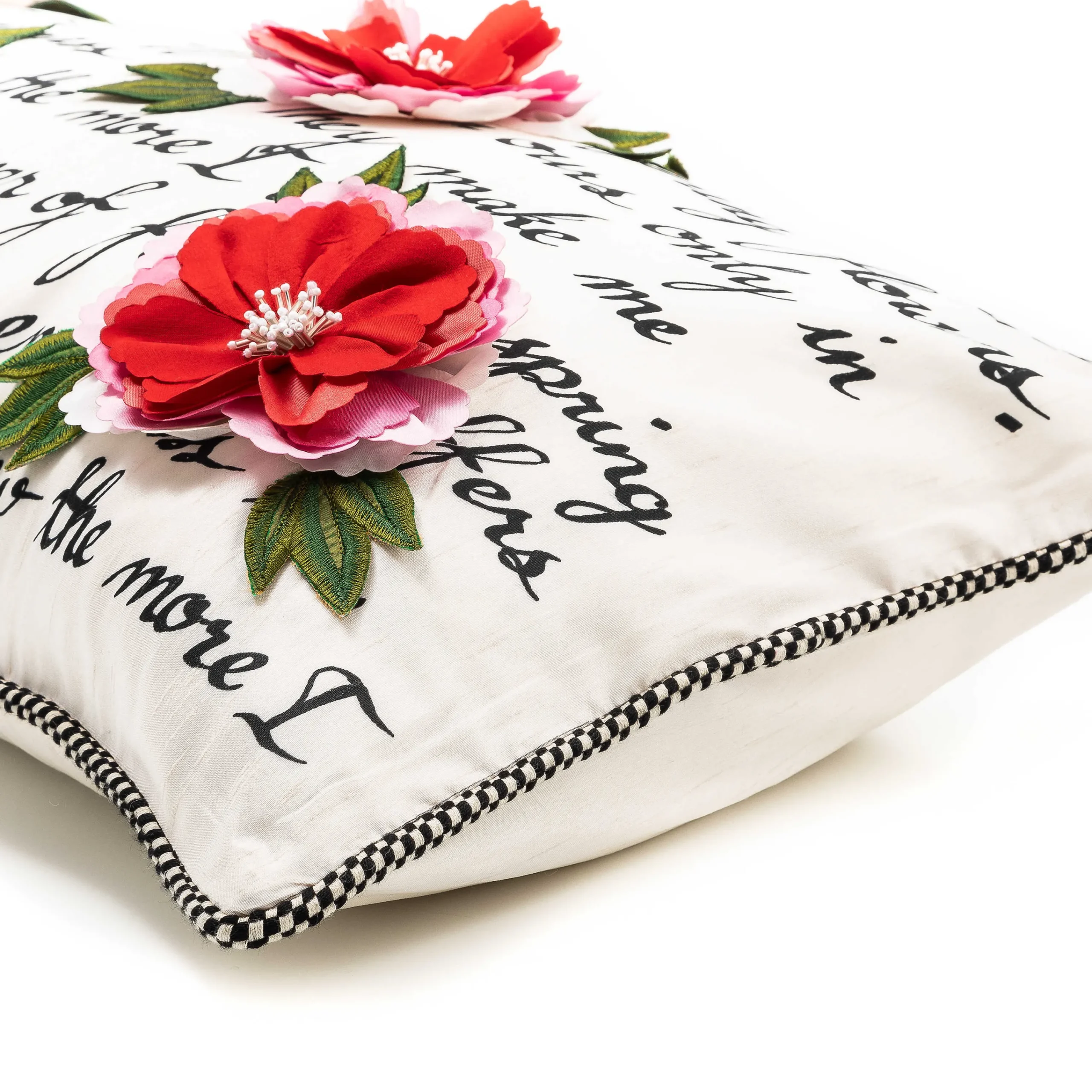 MacKenzie-Childs Flower Show Poetry Pillow* Pillows, Throws, & Cushions