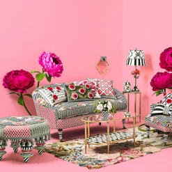 MacKenzie-Childs Flower Show Setting Seat* Living Room