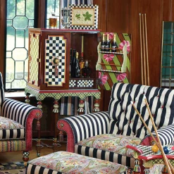 MacKenzie-Childs Foxtrot Bar Cabinet* Storage Furniture