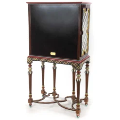 MacKenzie-Childs Foxtrot Bar Cabinet* Storage Furniture