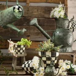 MacKenzie-Childs Funny Bunny Pot Climber* Pots & Planters