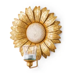 MacKenzie-Childs Golden Sunburst Candle Sconce* Room Accents