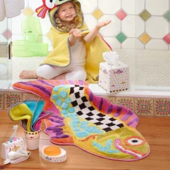MacKenzie-Childs Happy Fish Bath Rug* Bed & Bath
