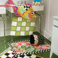 MacKenzie-Childs Happy Fish Bath Rug* Bed & Bath