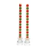 MacKenzie-Childs Harlequin Dot Dinner Candles - Red, Green, & Gold - Set Of 2* Candles & Fragrances