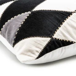 MacKenzie-Childs Harlequin Pillow - Black & White* Pillows, Throws, & Cushions