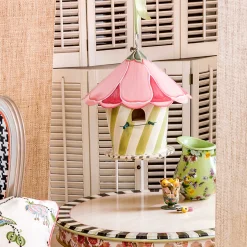 MacKenzie-Childs Hollyhock Birdhouse* Garden Accessories