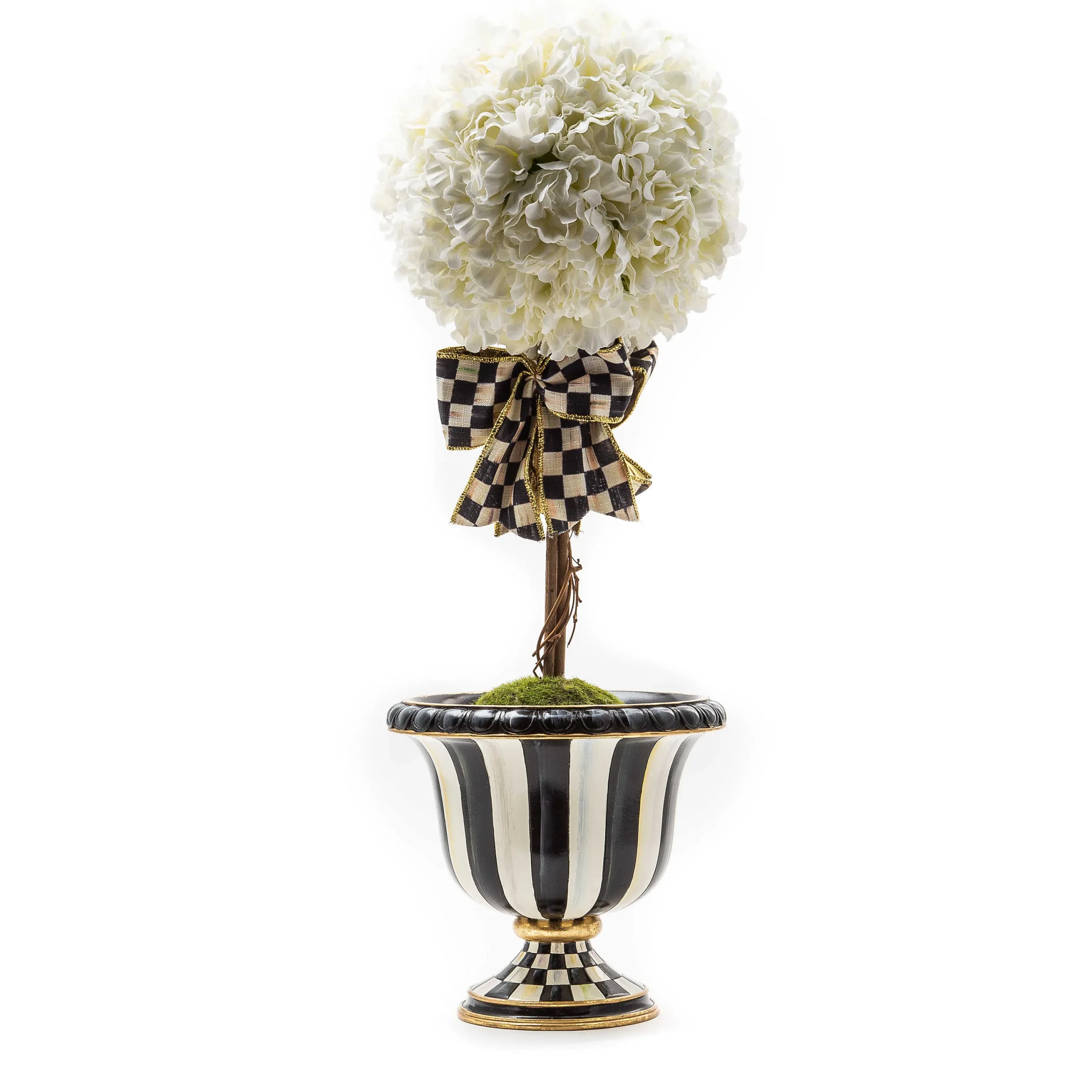 MacKenzie-Childs Ivory Topiary Drop In -Small* Greenery & Florals