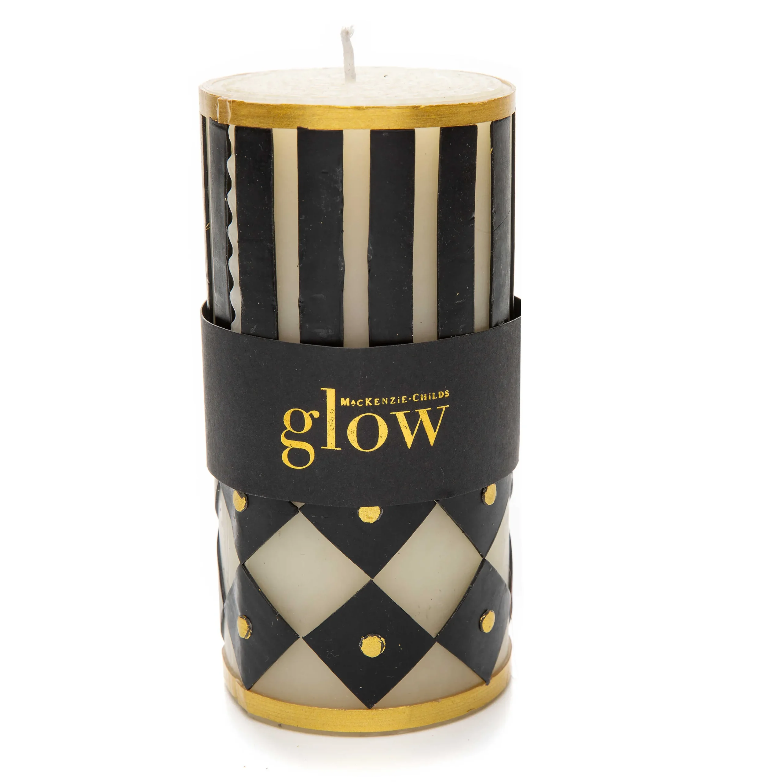 MacKenzie-Childs Jester Pillar Candle - 6"* Candles & Fragrances