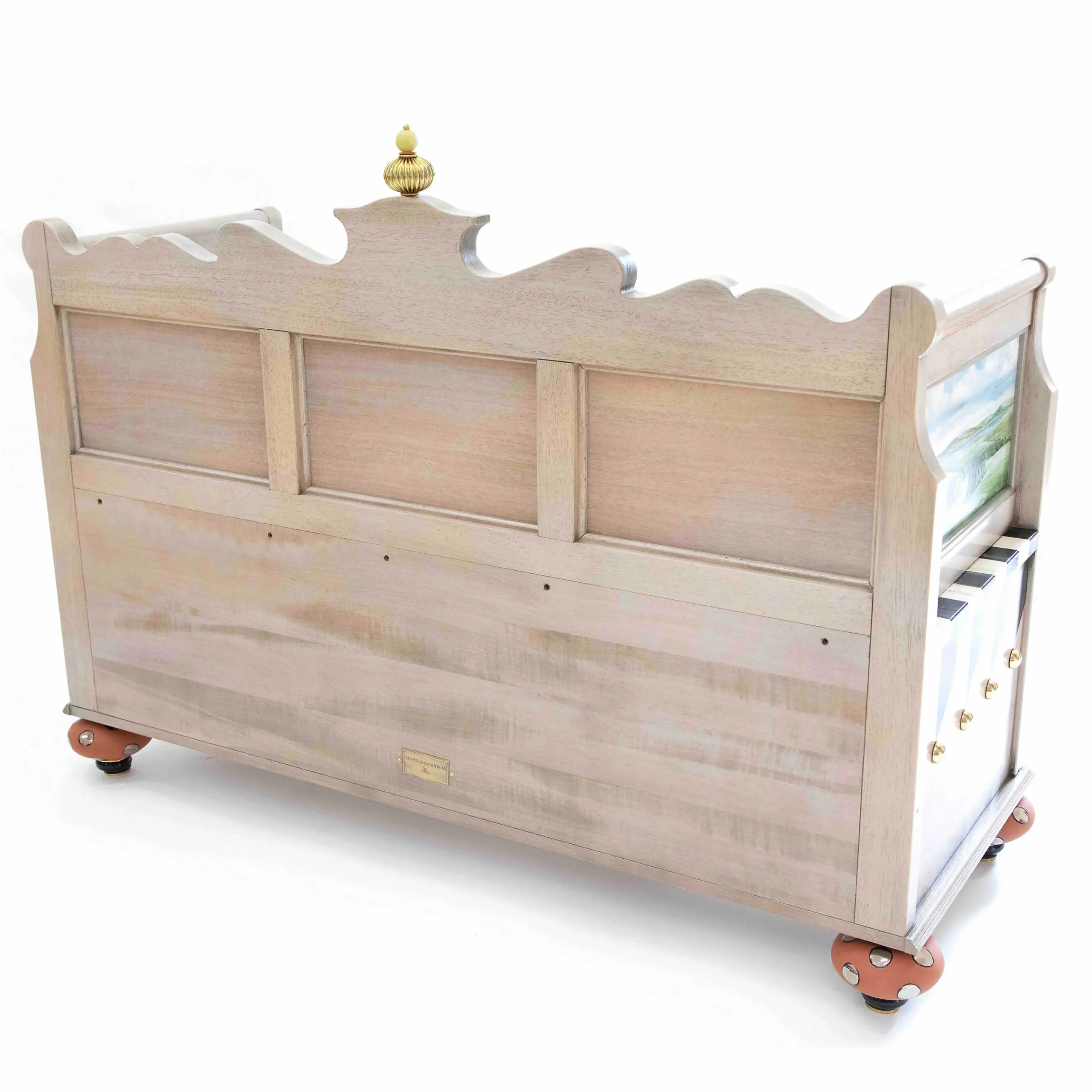 MacKenzie-Childs Landscape Blanket Bench* Storage Furniture