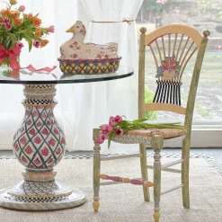 MacKenzie-Childs Light Flower Basket Side Chair* Dining Room & Kitchen