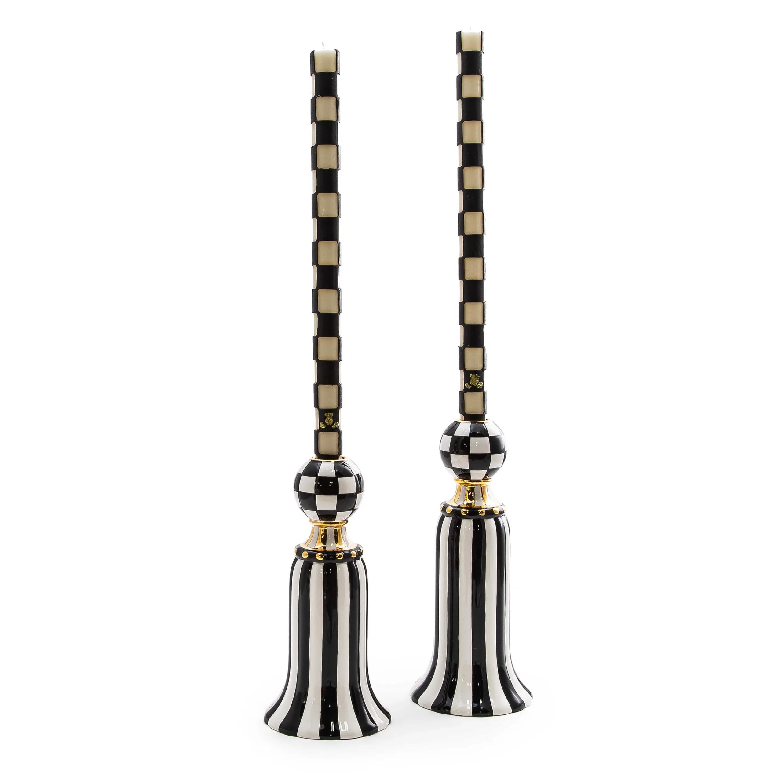 MacKenzie-Childs Marquee Candle Holders - Set Of 2* Candles & Fragrances