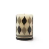 MacKenzie-Childs Marquee Pillar Candle - Black & Grey - 4"* Candles & Fragrances