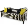 MacKenzie-Childs Marquee Sofa - Chenille Black Stripe* Living Room