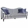 MacKenzie-Childs Marquee Sofa - Chenille Navy Stripe* Living Room