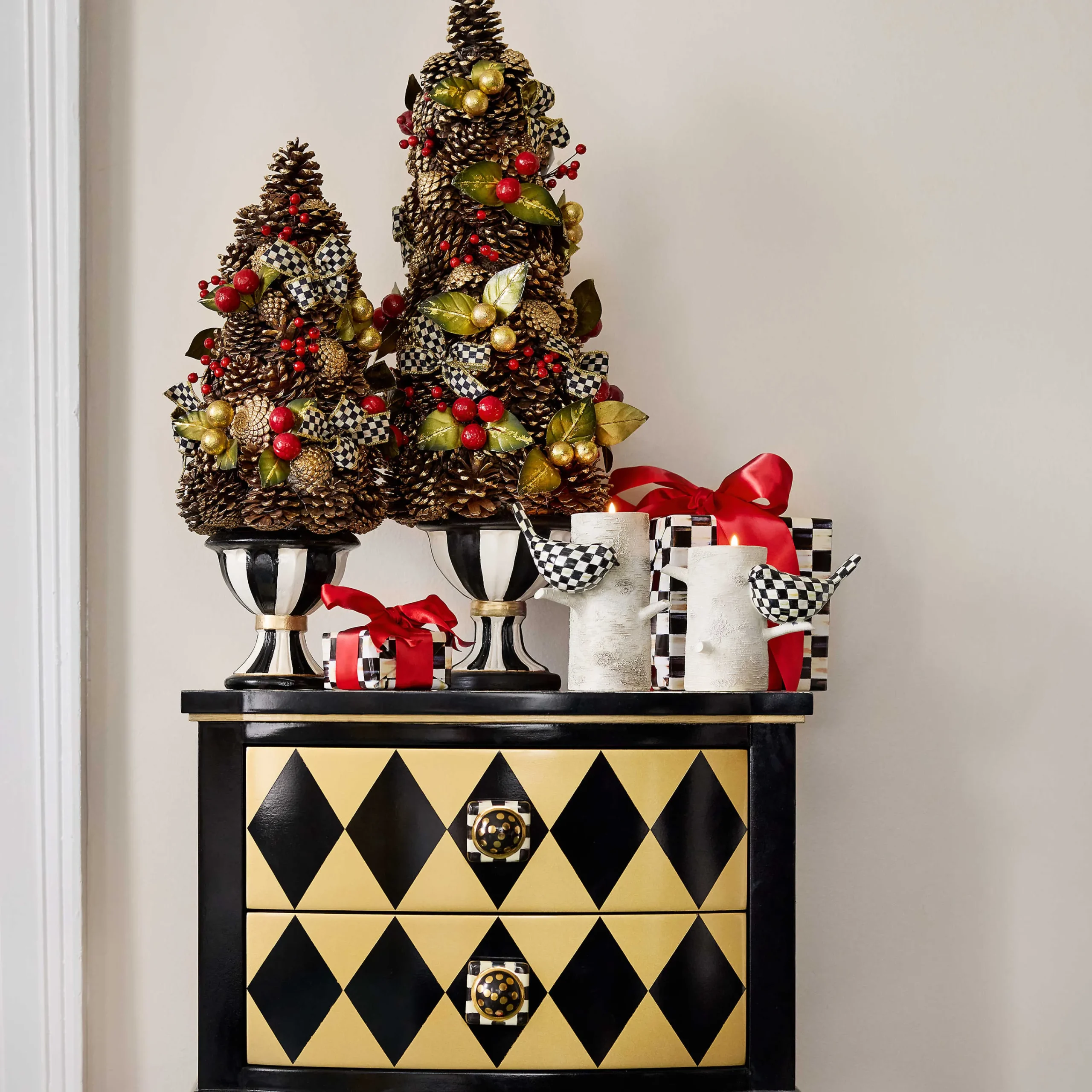 MacKenzie-Childs Masquerade Accent Chest* Storage Furniture