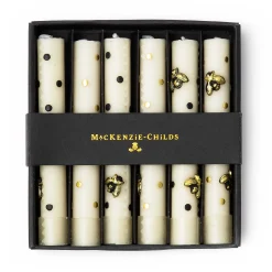 MacKenzie-Childs Mini Dinner Candles - Bee - Set Of 6* Candles & Fragrances