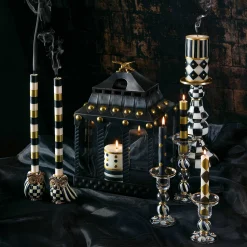 MacKenzie-Childs Mini Dinner Candles - Black & Gold - Set Of 6* Candles & Fragrances