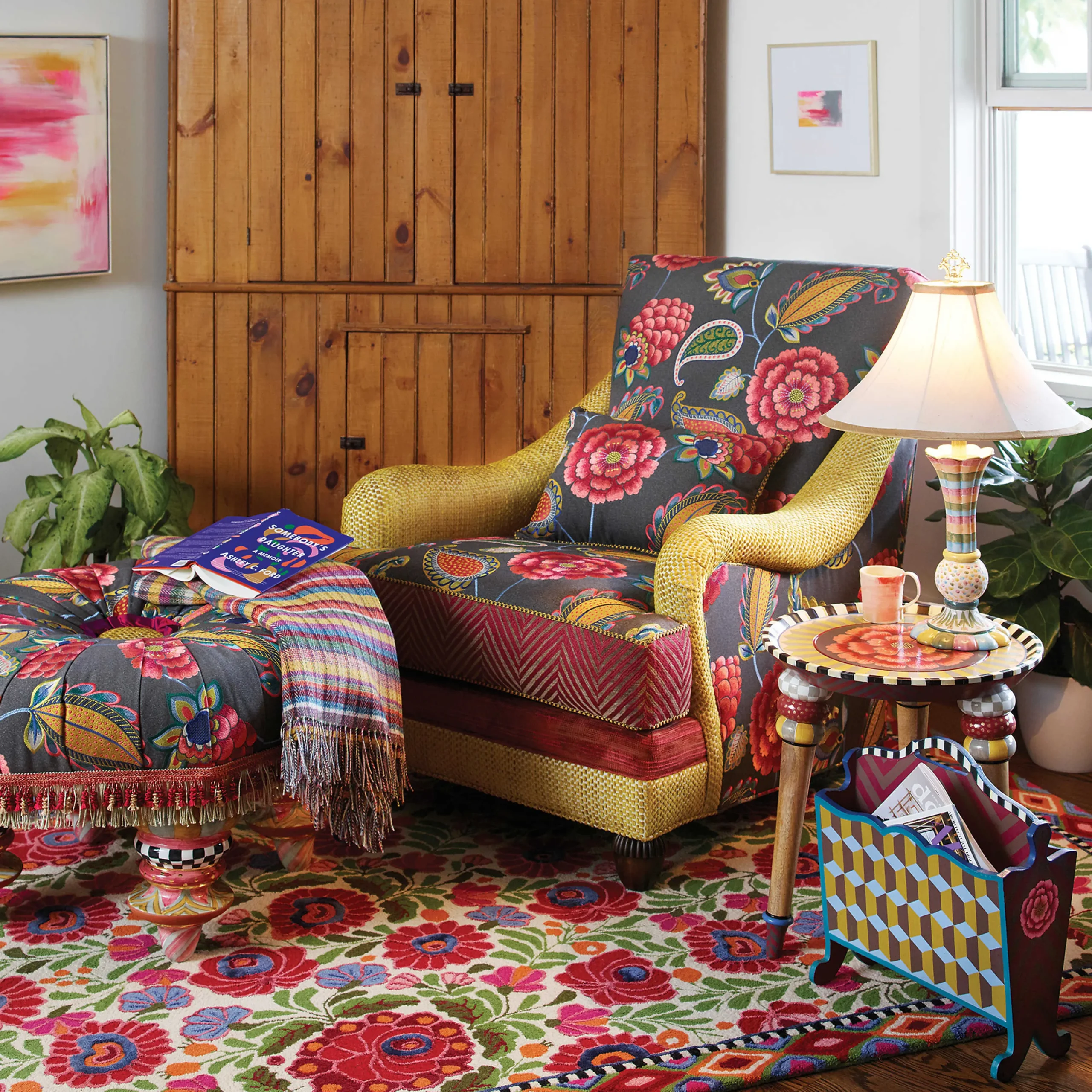 MacKenzie-Childs Modern Naturalist Reading Chair* Living Room