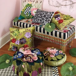 MacKenzie-Childs Moonlight Garden Footstool* Living Room