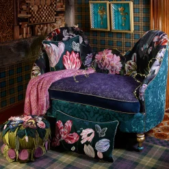 MacKenzie-Childs Moonlight Garden Footstool* Living Room