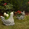 MacKenzie-Childs Naturals Resting Rabbit Planter* Pots & Planters