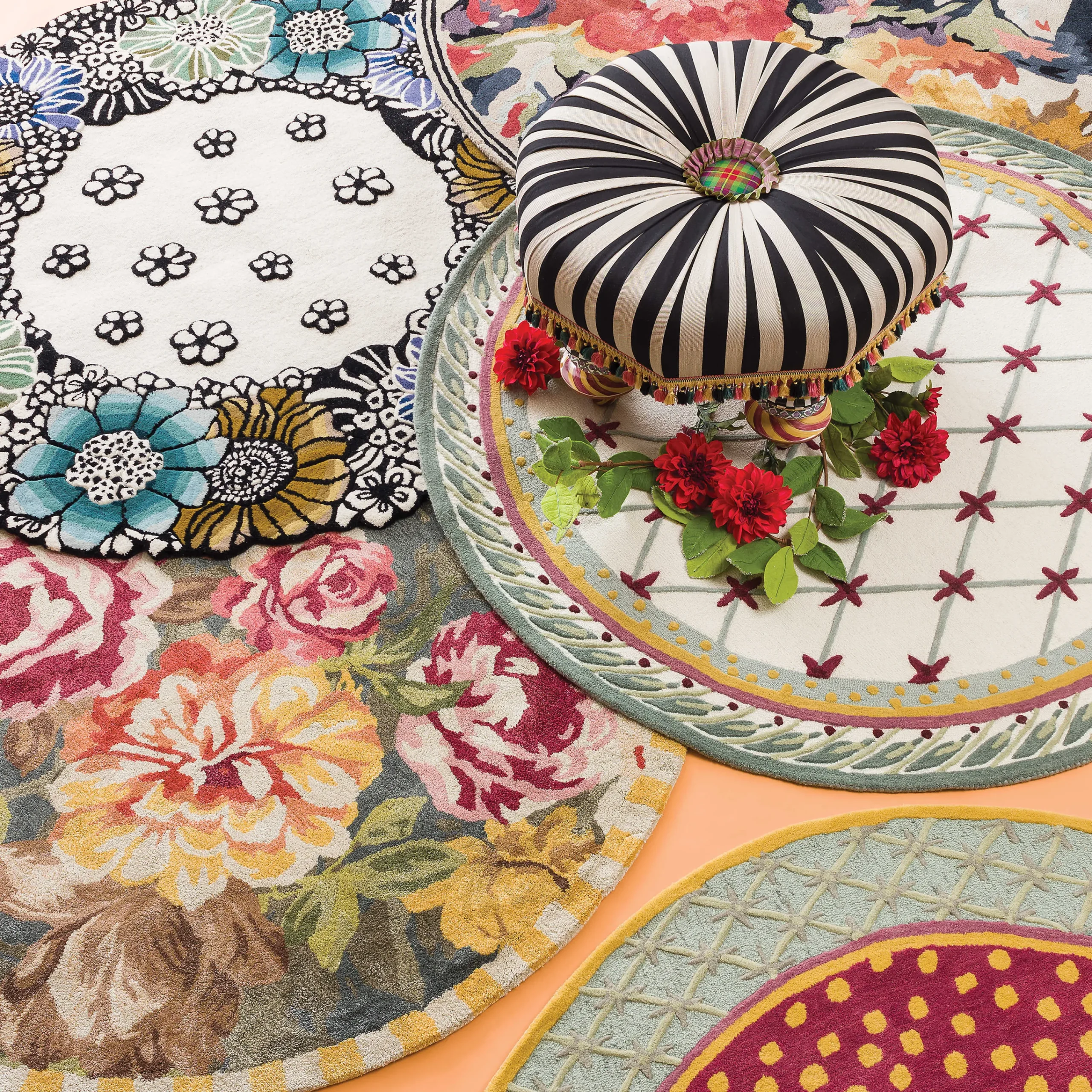 MacKenzie-Childs On Wall Street Setting Seat* Living Room