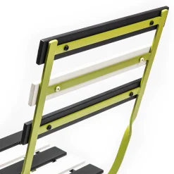 MacKenzie-Childs Outdoor Black & White Metal Bistro Side Chair* Entryway & Porch