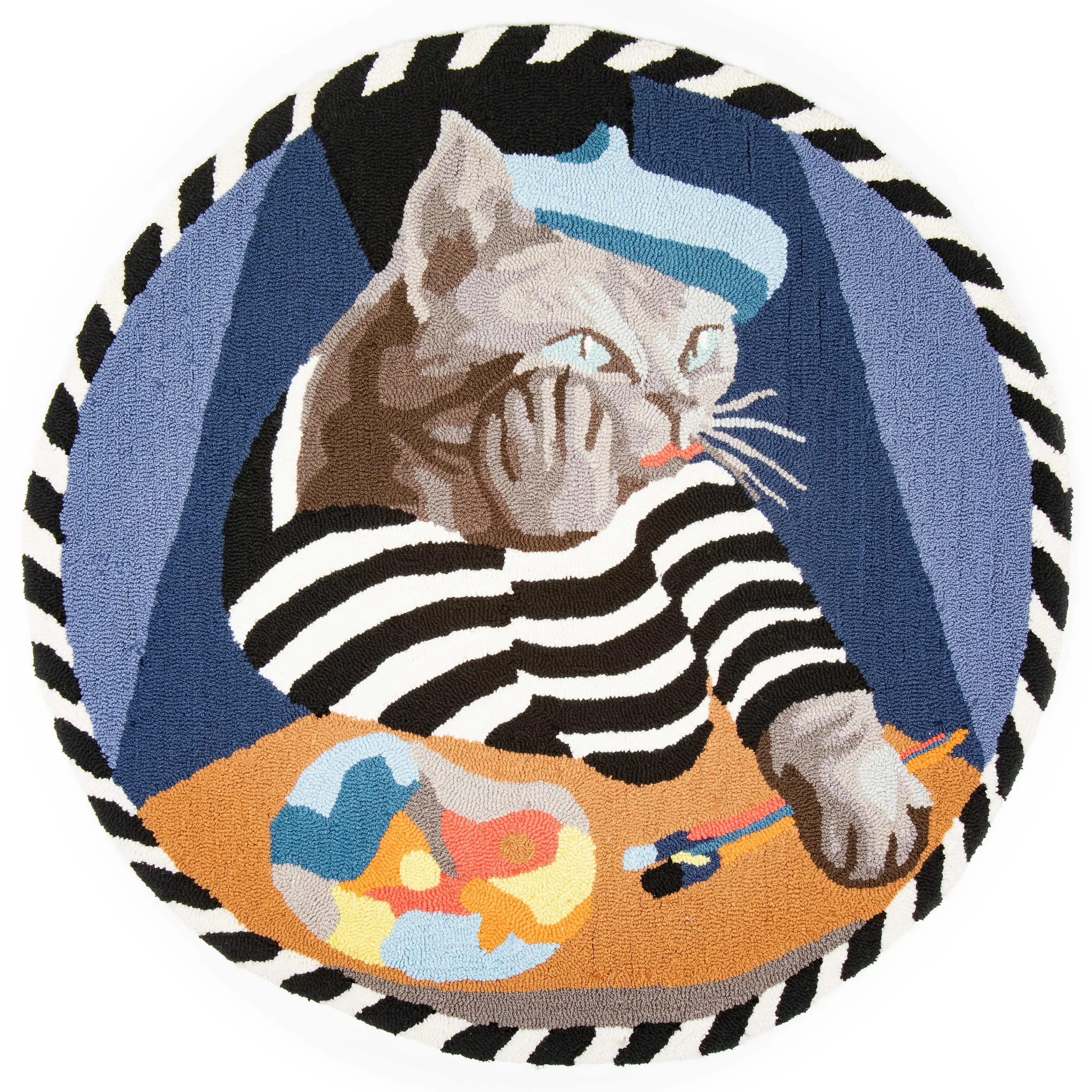 MacKenzie-Childs Pablo Picatsso Rug - 3' Round* Rugs