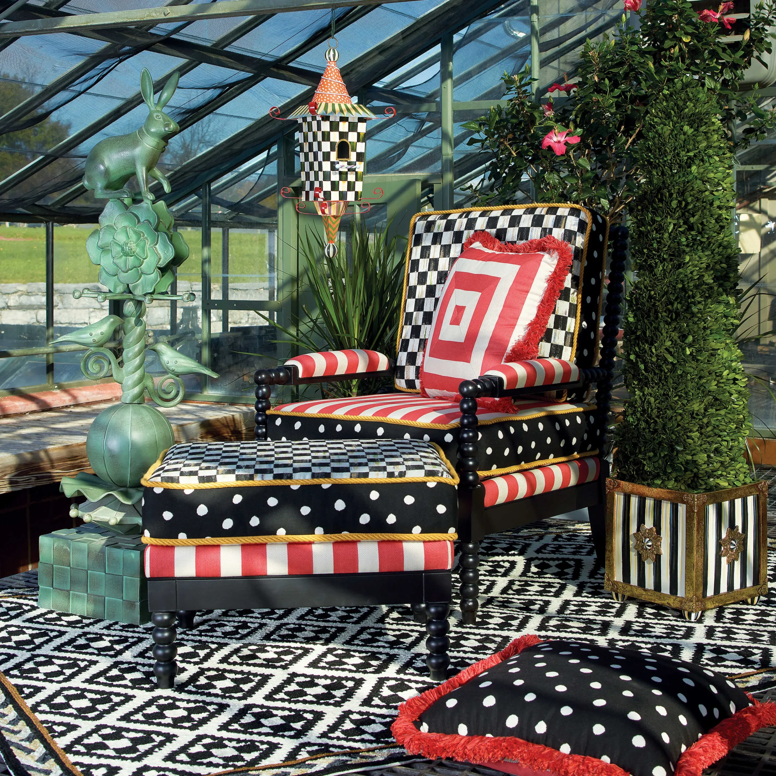 MacKenzie-Childs Pagoda Birdhouse* Garden Accessories