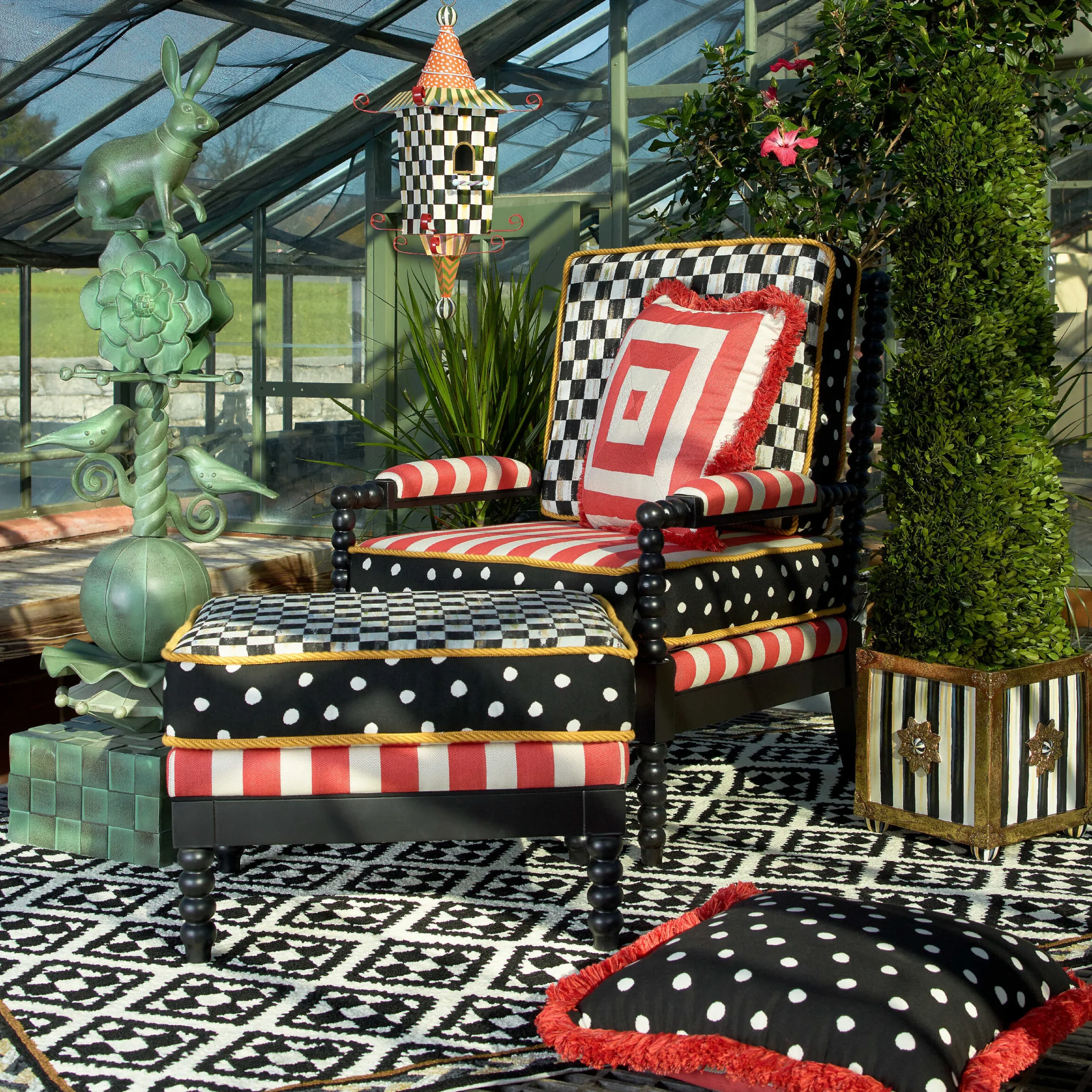 MacKenzie-Childs Pagoda Birdhouse* Garden Accessories