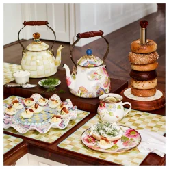 MacKenzie-Childs Parchment Check Cork Back Placemats - Set Of 4* Outdoor Entertaining