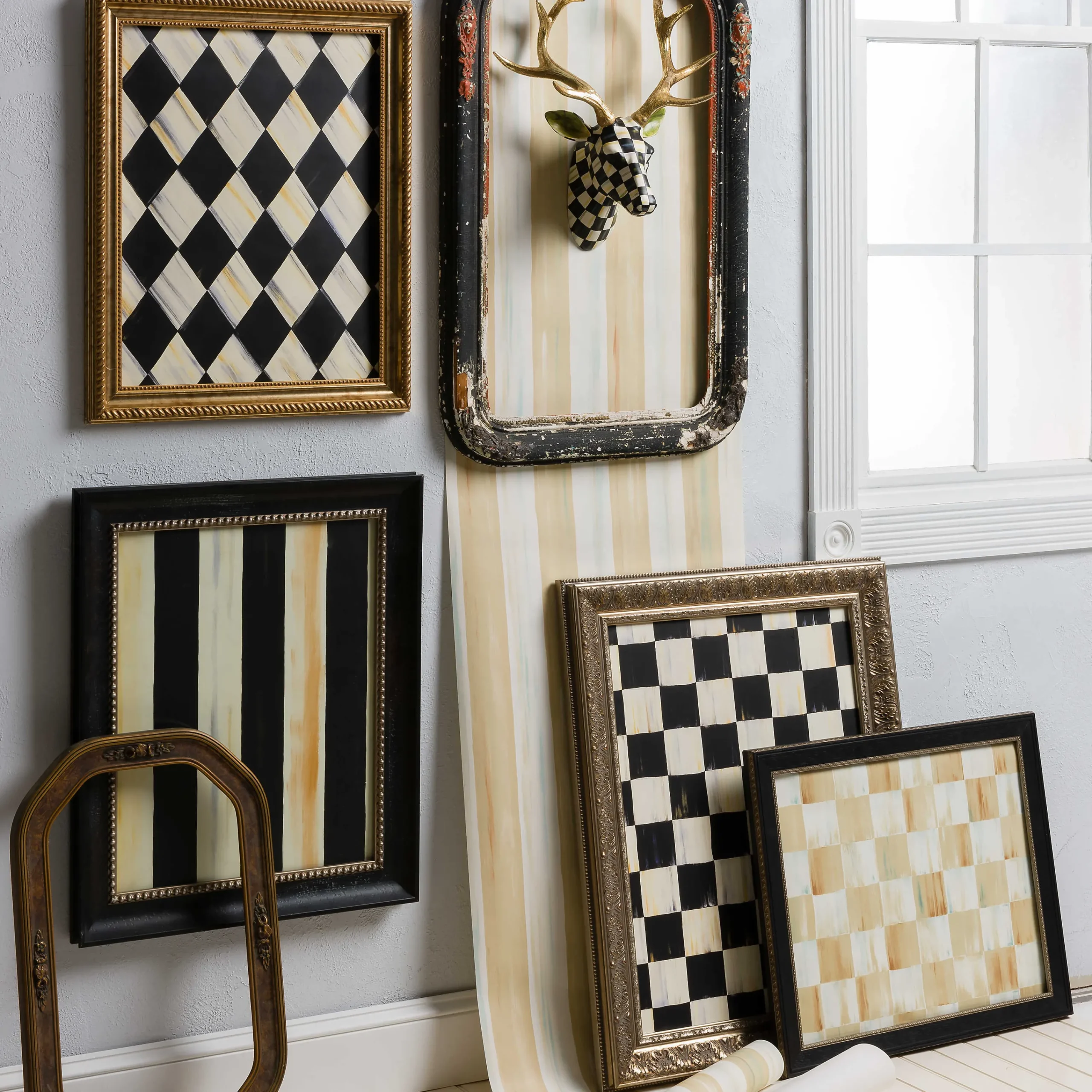 MacKenzie-Childs Parchment Stripe Wallpaper* Room Accents