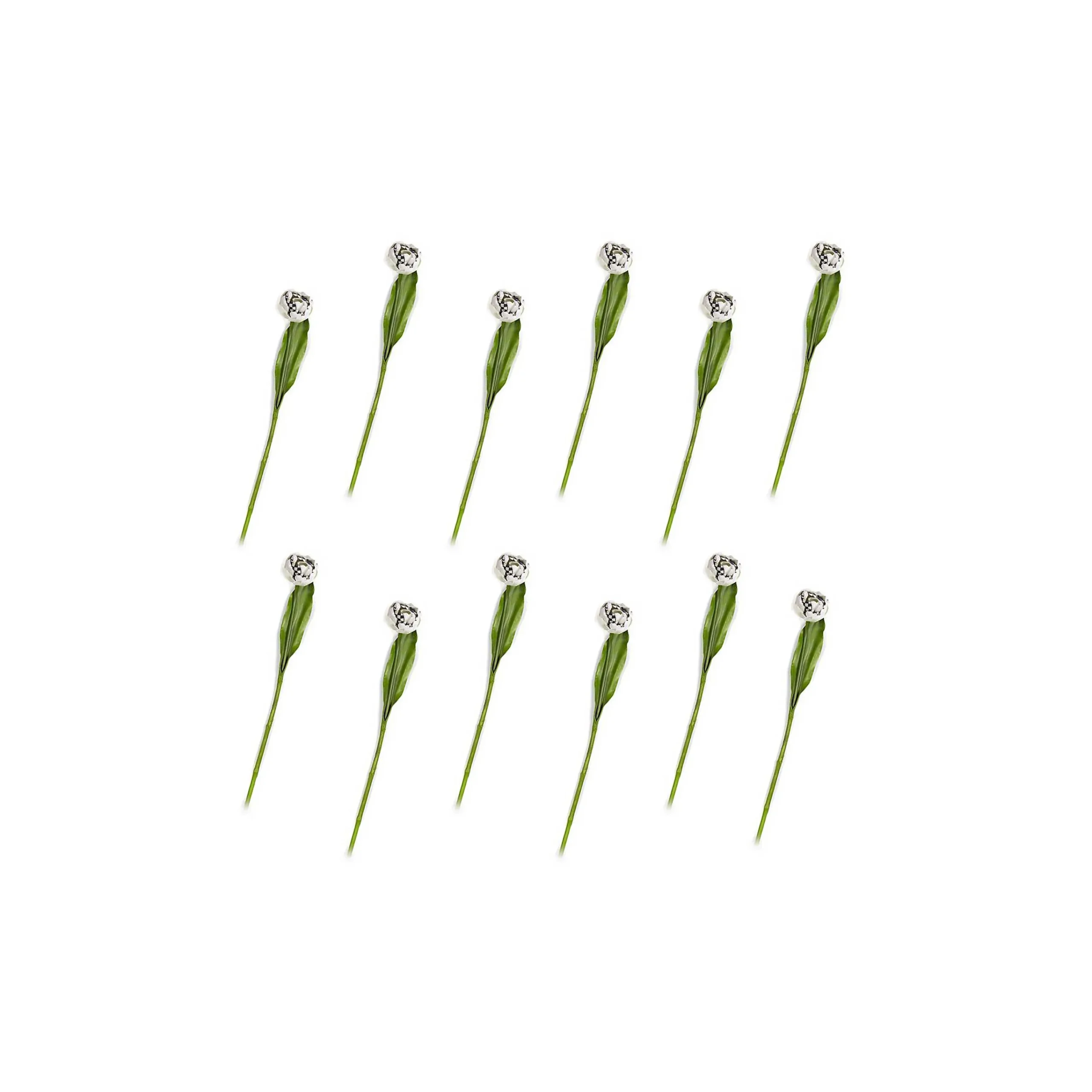 MacKenzie-Childs Parrot Tulip Bouquet - Ivory - Set Of 12* Greenery & Florals