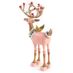 MacKenzie-Childs Patience Brewster Dash Away Cupid Reindeer Figure* Room Accents
