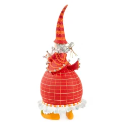 MacKenzie-Childs Patience Brewster Dash Away Red Mrs. Santa Figure* Room Accents