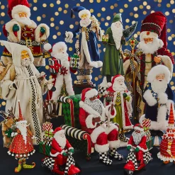 MacKenzie-Childs Patience Brewster Dash Away Dashing Santa Figure* Room Accents