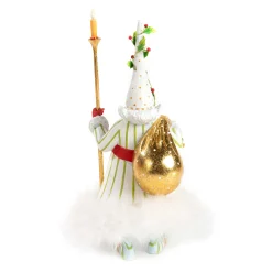 MacKenzie-Childs Patience Brewster Dash Away Candlelight Santa Figure* Room Accents