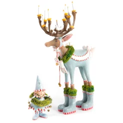 MacKenzie-Childs Patience Brewster Dash Away Dasher Reindeer Figure* Room Accents
