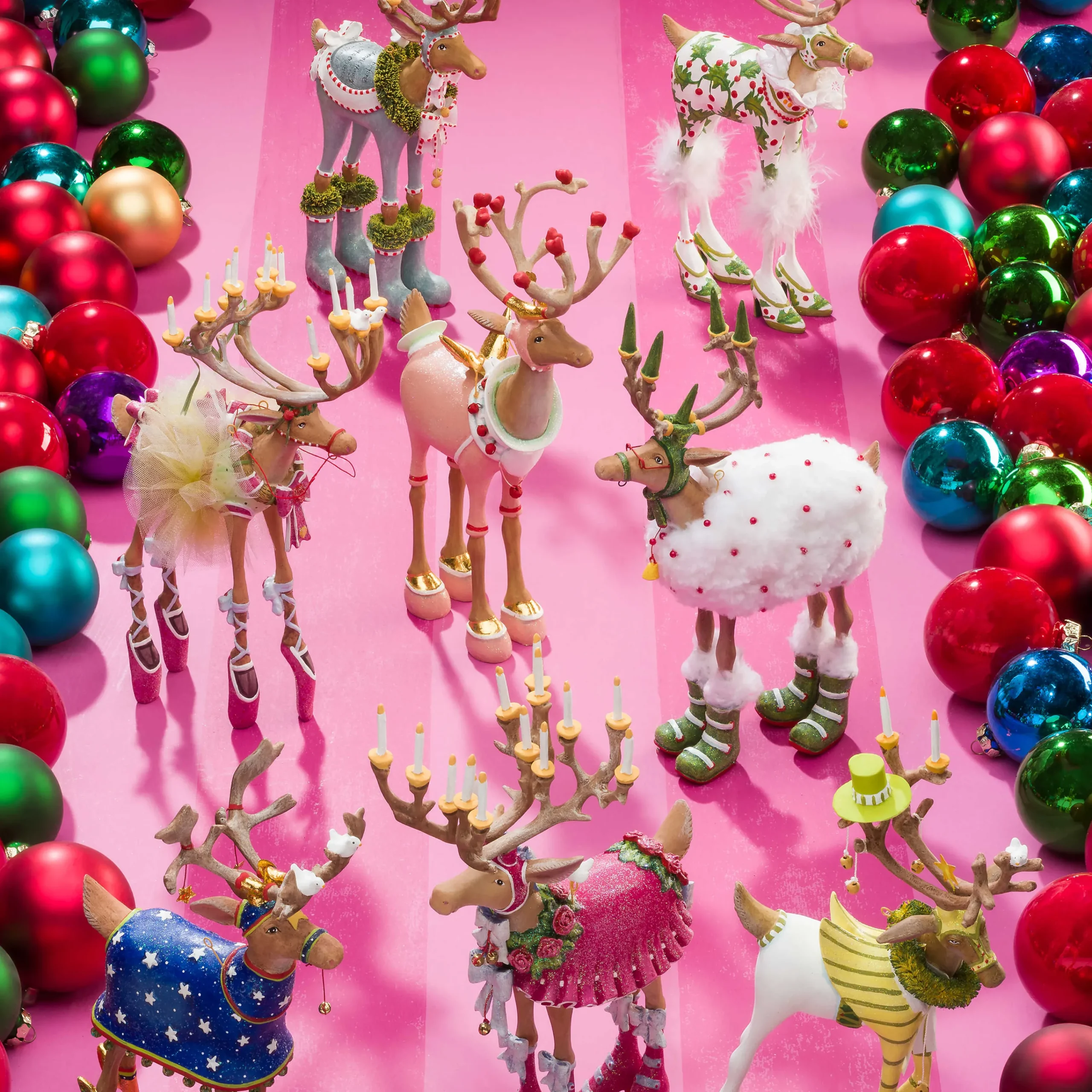 MacKenzie-Childs Patience Brewster Dash Away Donna Reindeer Figure* Room Accents